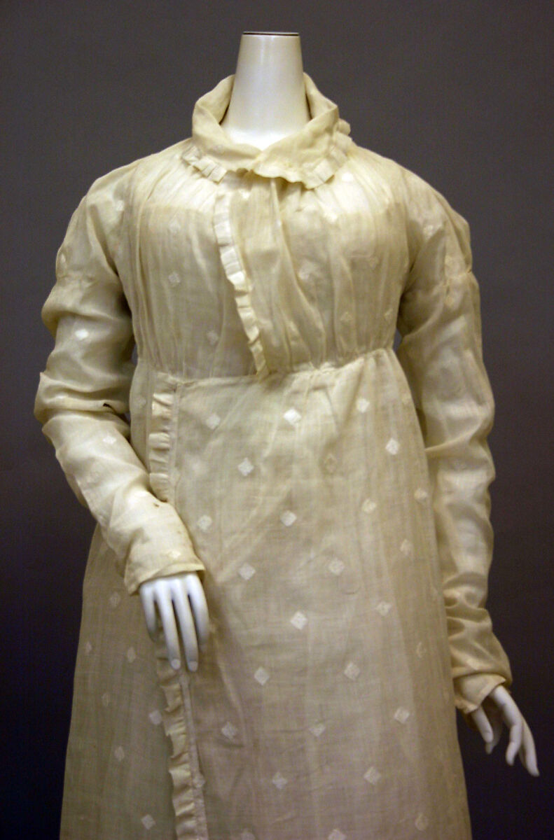 Morning dress, cotton, American