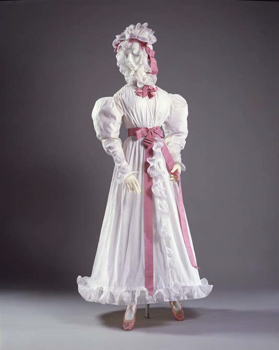 Morning dress, cotton, European 