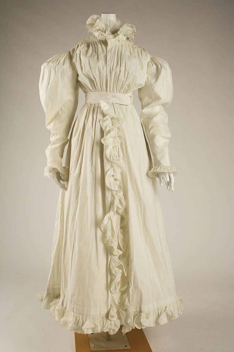 Morning dress, cotton, European