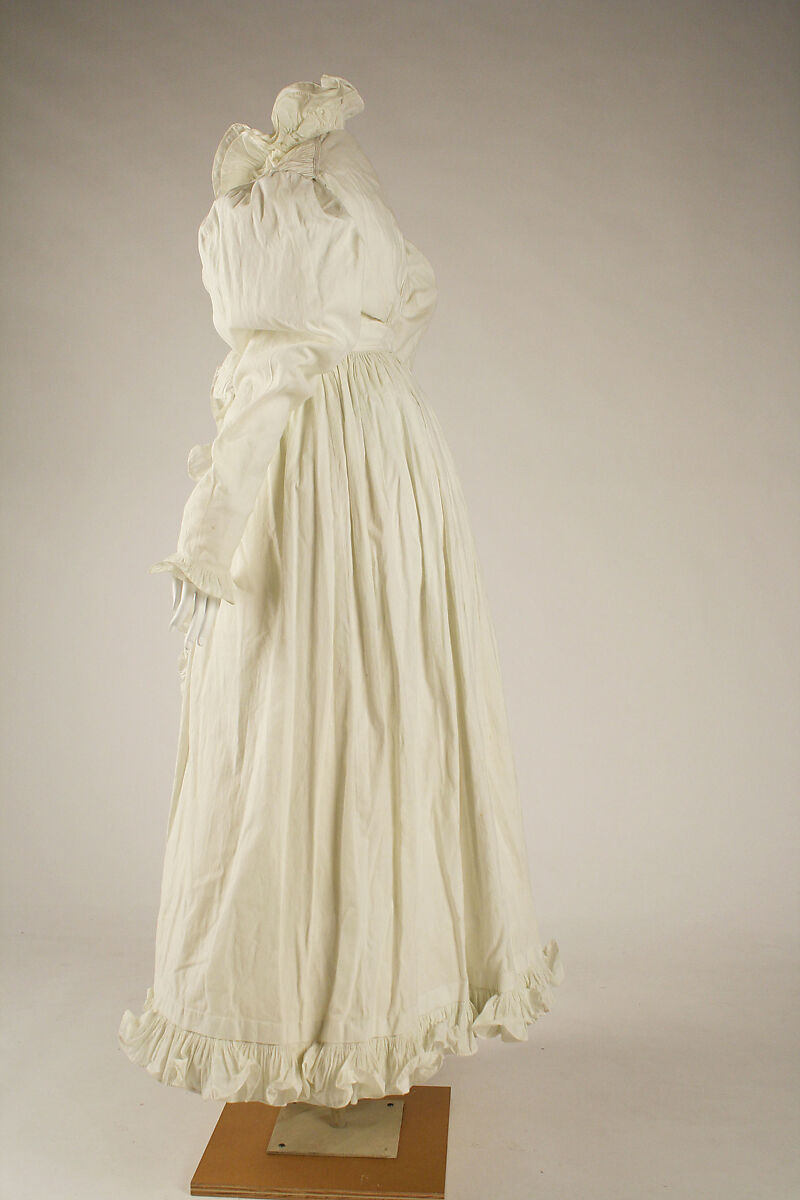 Morning dress, cotton, European