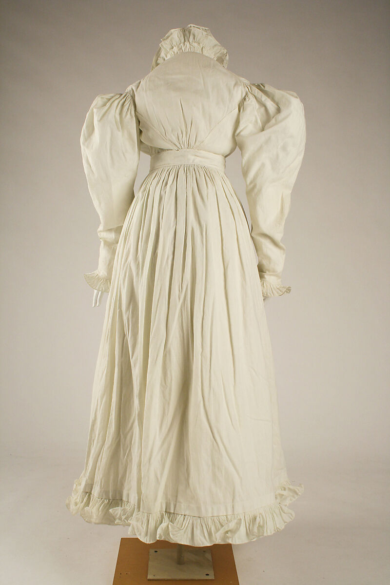 Morning dress, cotton, European
