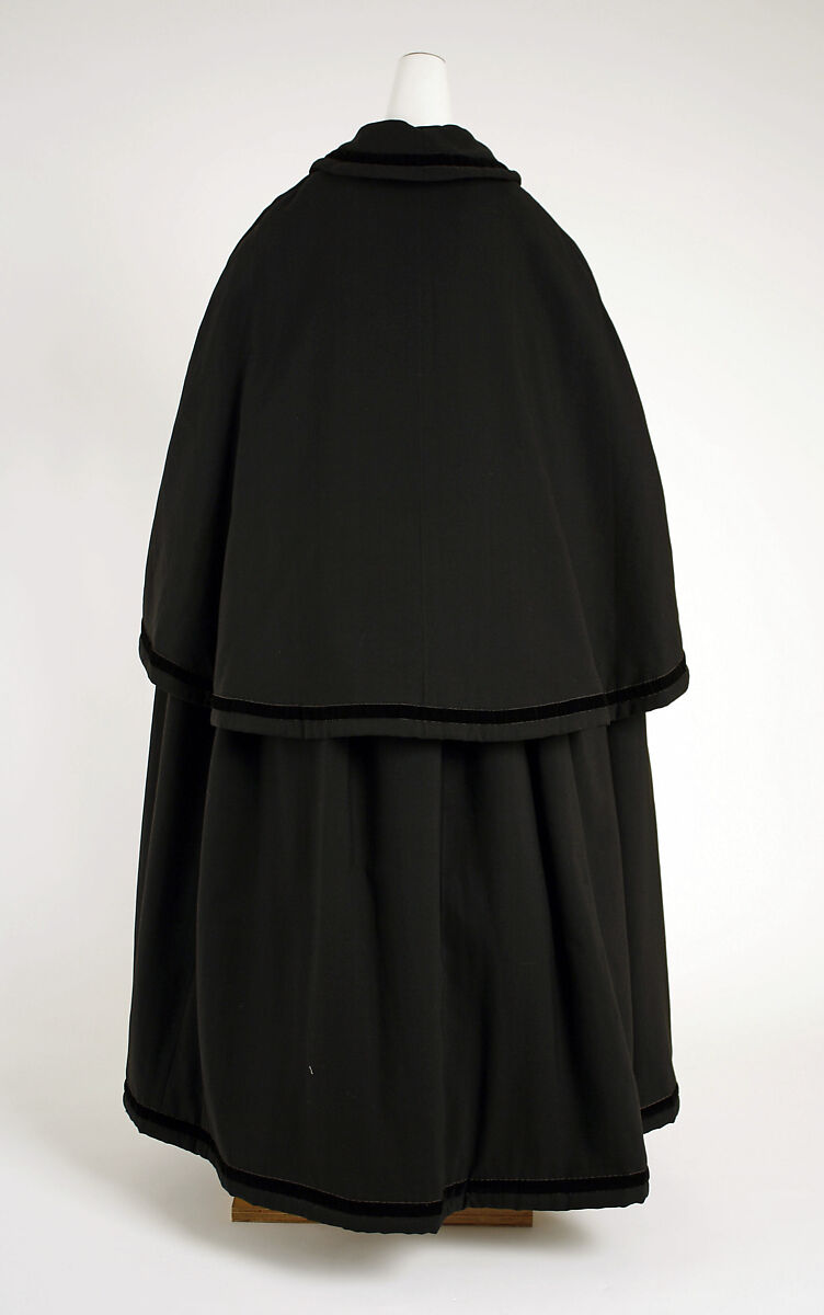 Mantle, wool, silk, probably French