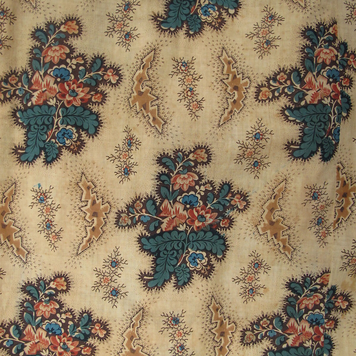 Dress, cotton, American