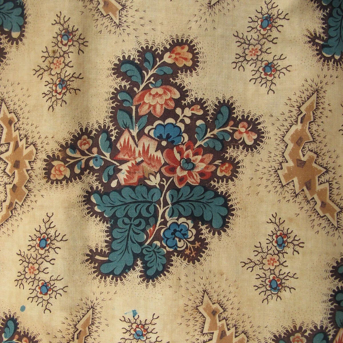 Dress, cotton, American