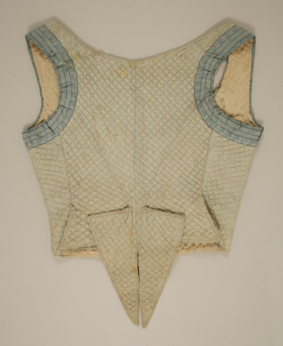 Bodice, cotton, American or European