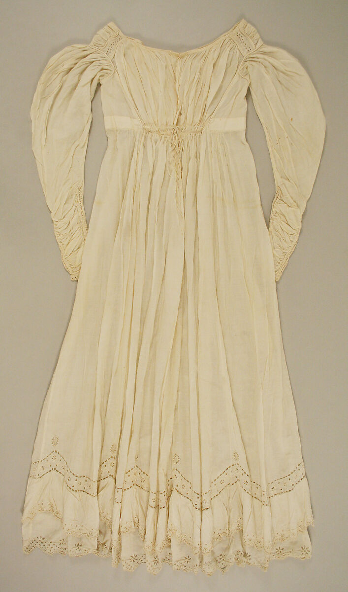 Walking dress, cotton, American