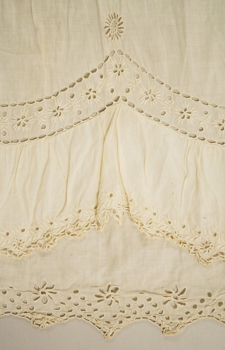 Walking dress, cotton, American