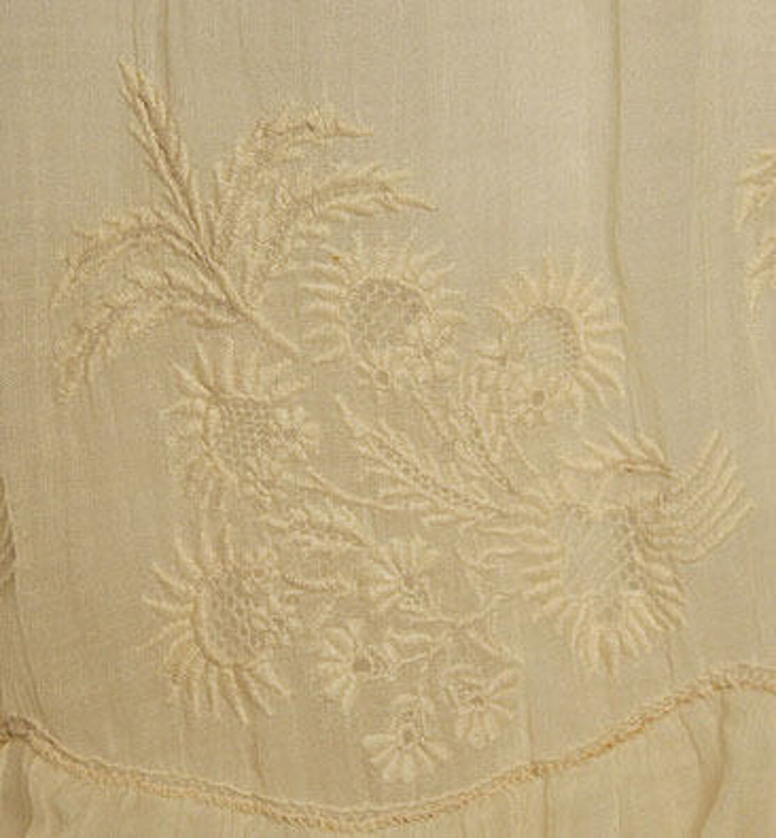 Wedding dress, cotton, American