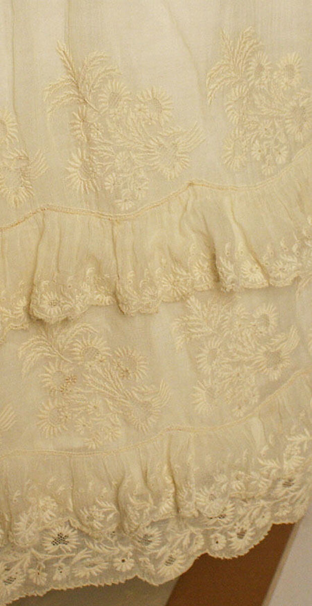 Wedding dress, cotton, American