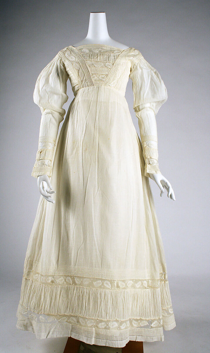 Morning dress, cotton, American 