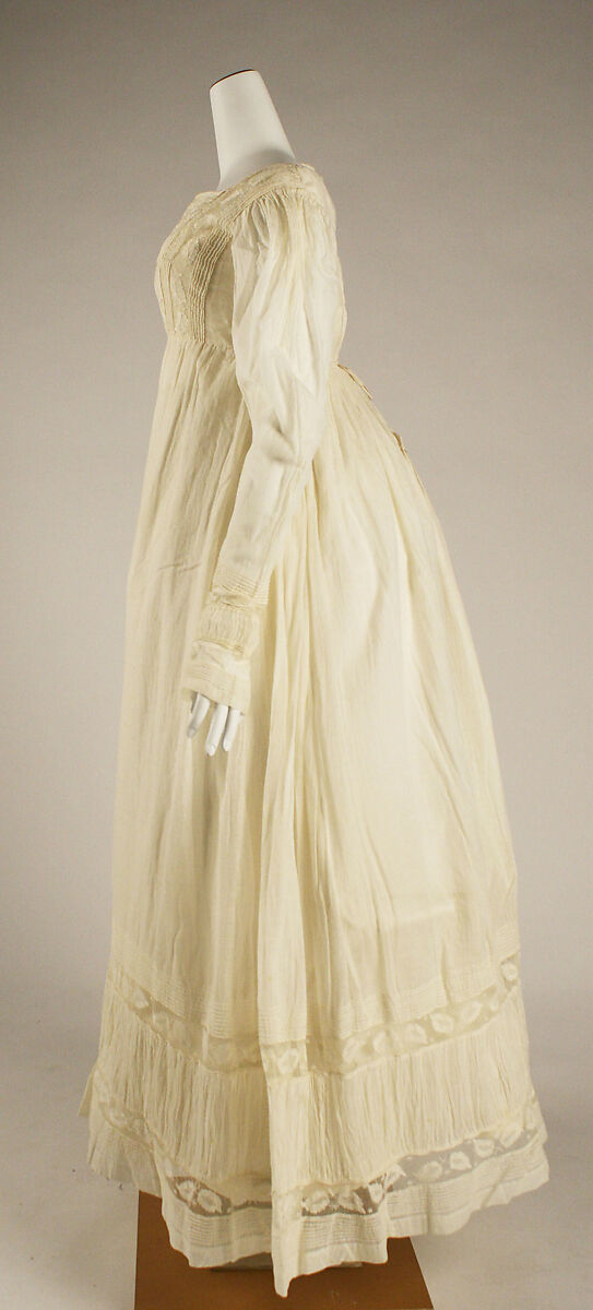 Morning dress, cotton, American
