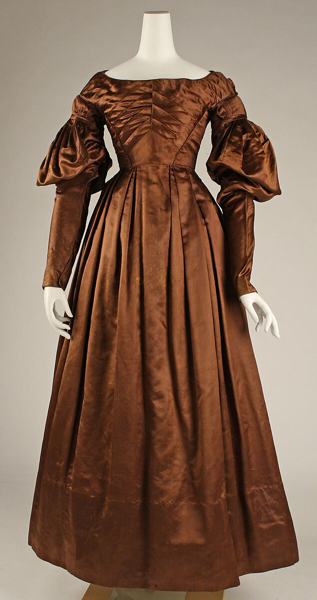 Dress, silk, American 