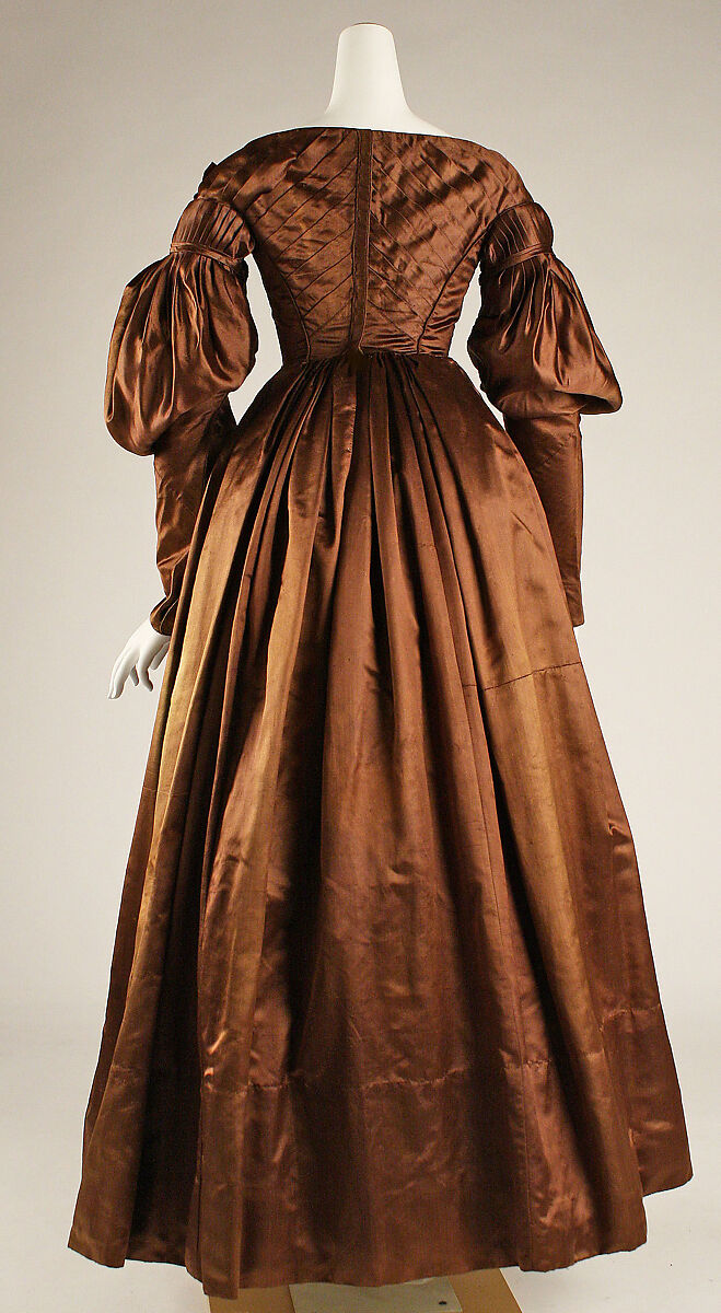 Dress, silk, American