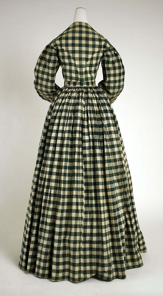 Dress, cotton, American