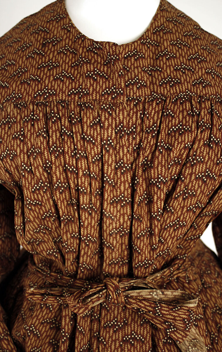 Dress, cotton, American or European