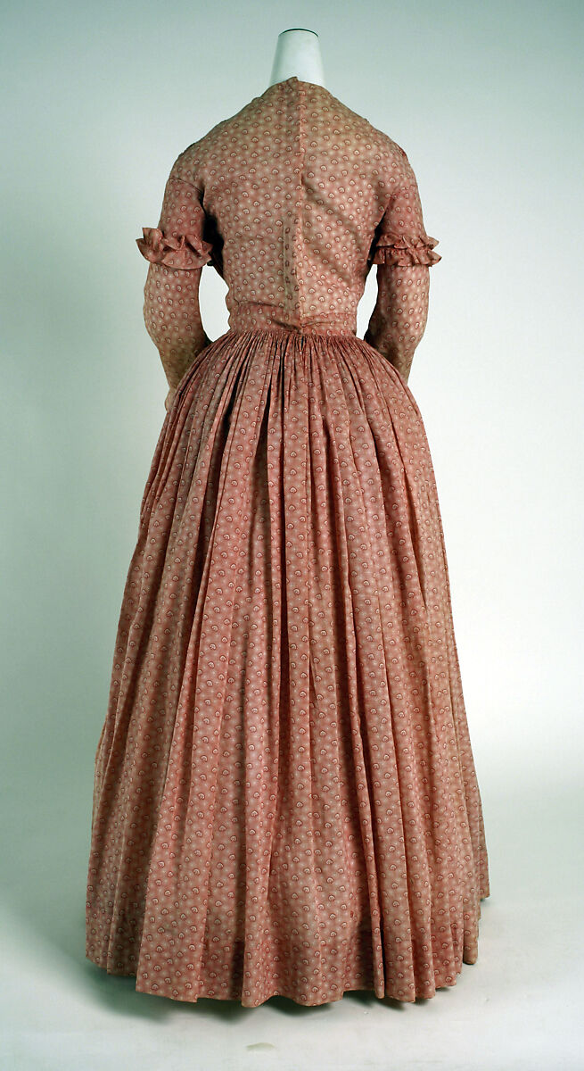 Dress, cotton, American