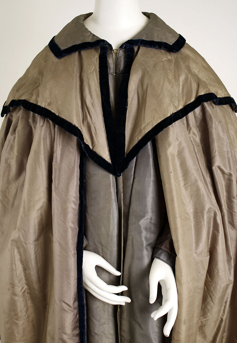 Mantle, silk, American or European