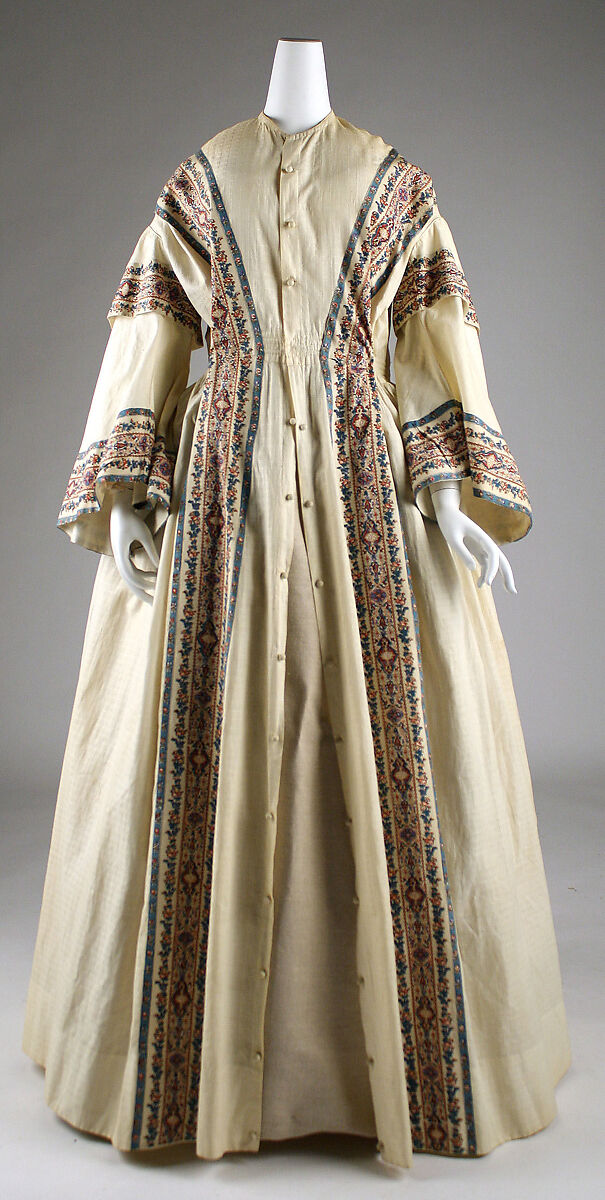 Dressing gown, cotton, American 