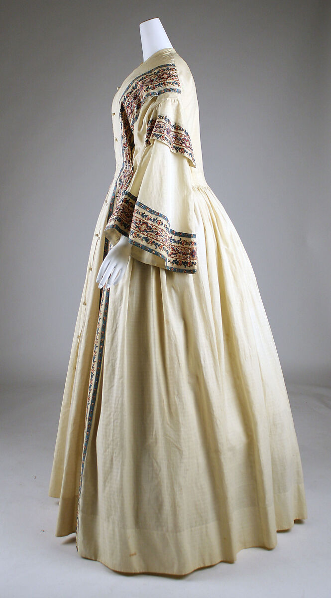 Dressing gown, cotton, American