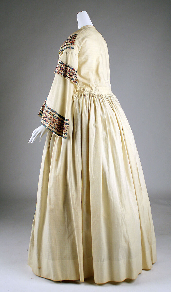 Dressing gown, cotton, American