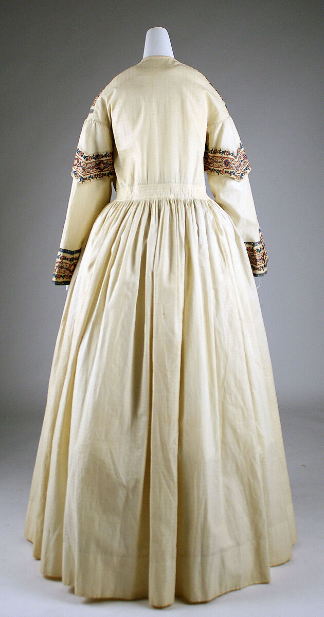 Dressing gown, cotton, American