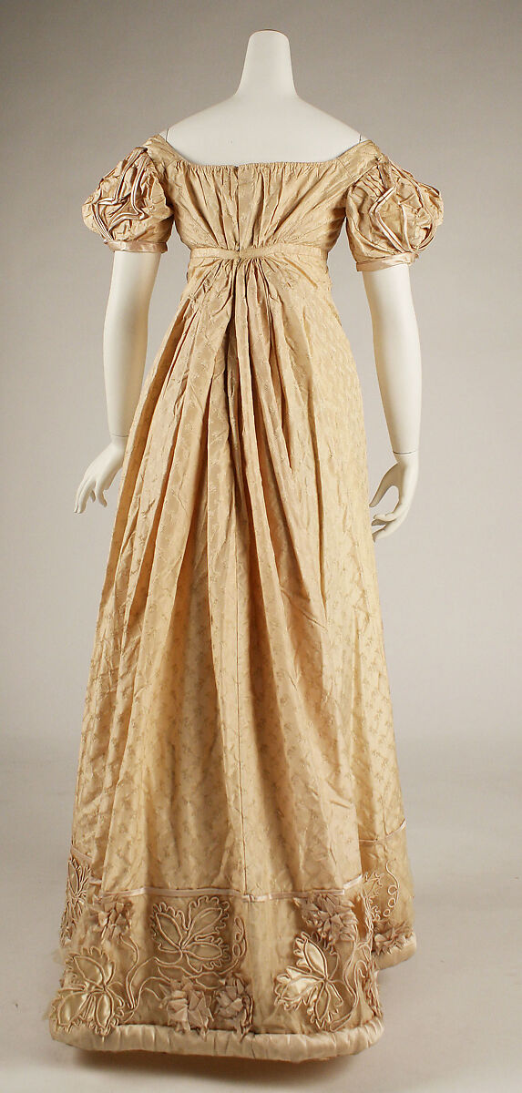 Dress, silk, British