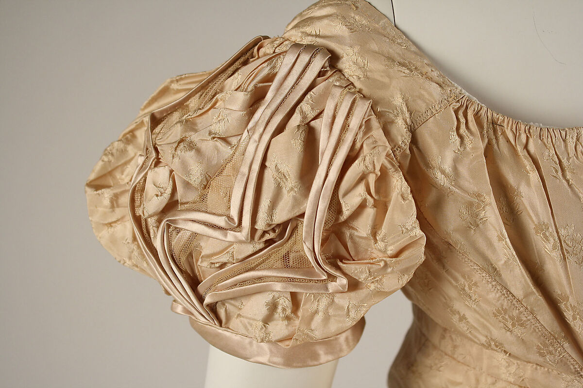 Dress, silk, British