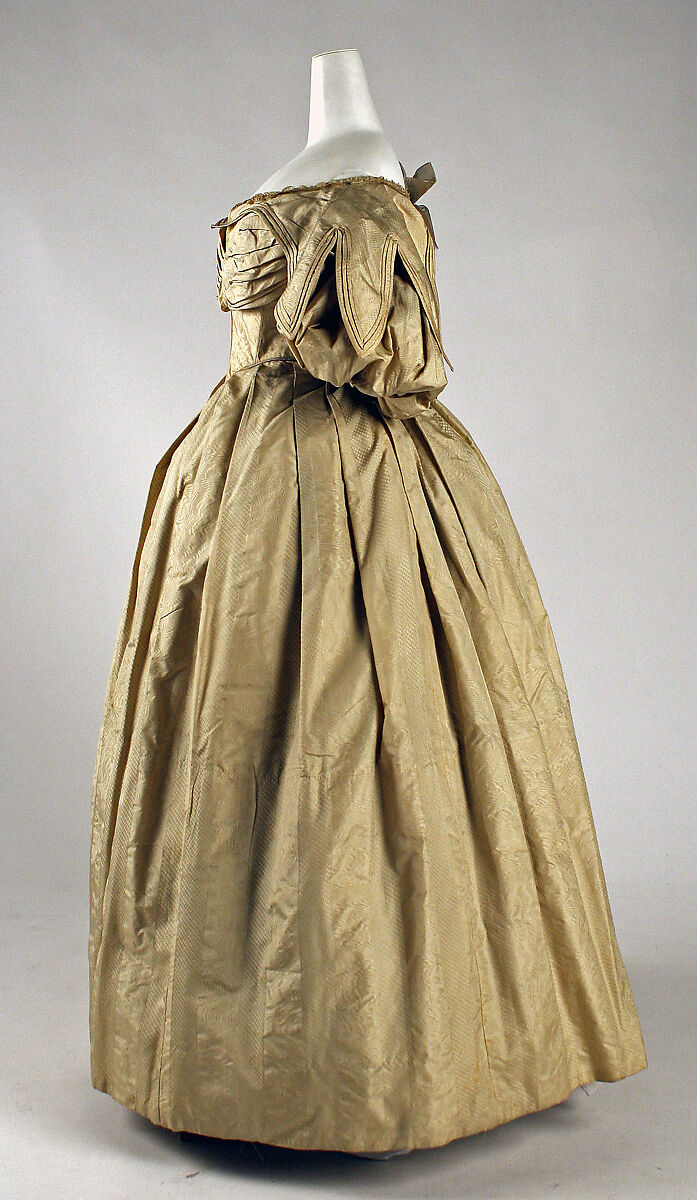 Dress, silk, probably American
