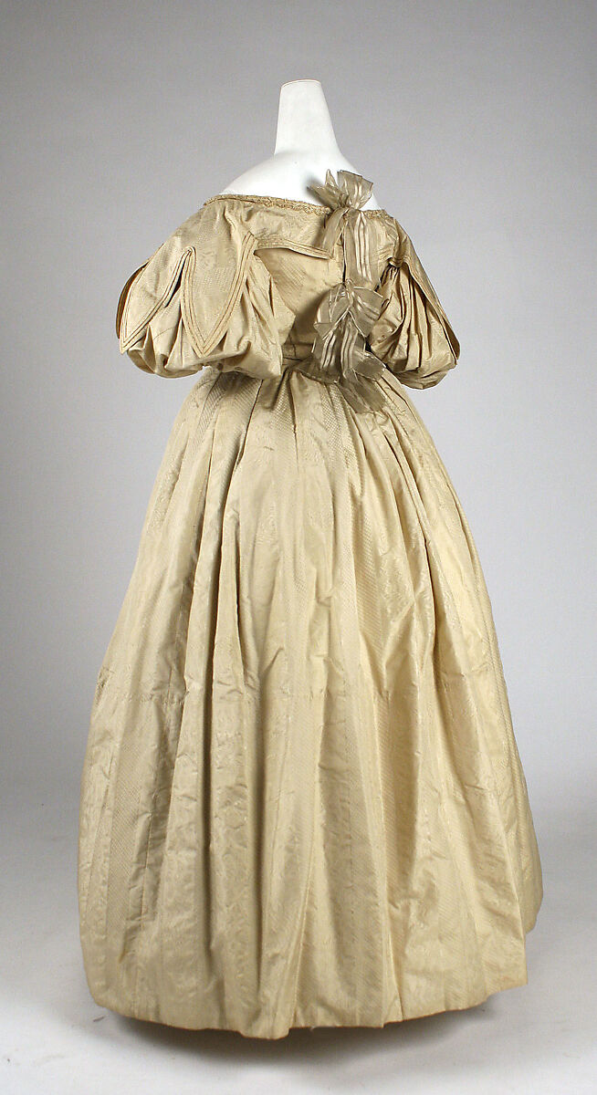 Dress, silk, probably American