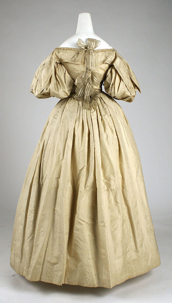 Dress, silk, probably American