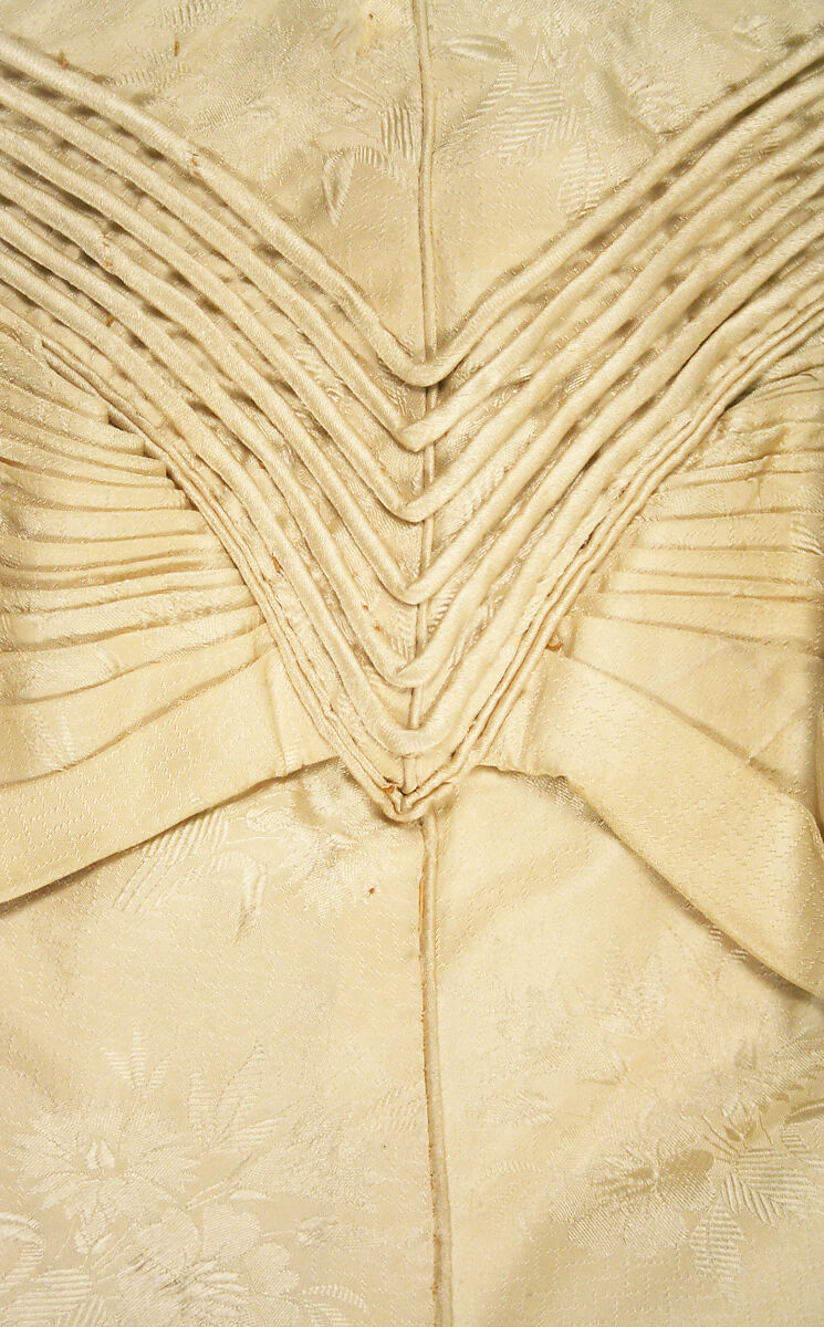 Wedding dress, silk, American