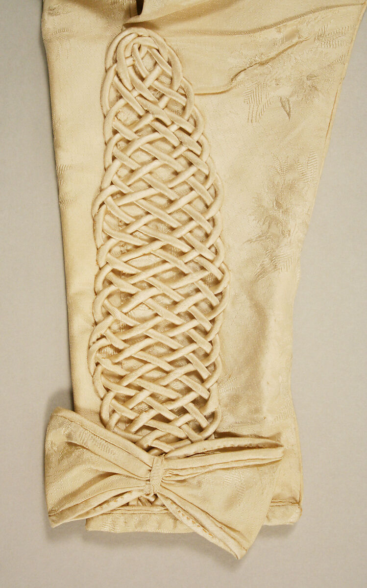 Wedding dress, silk, American