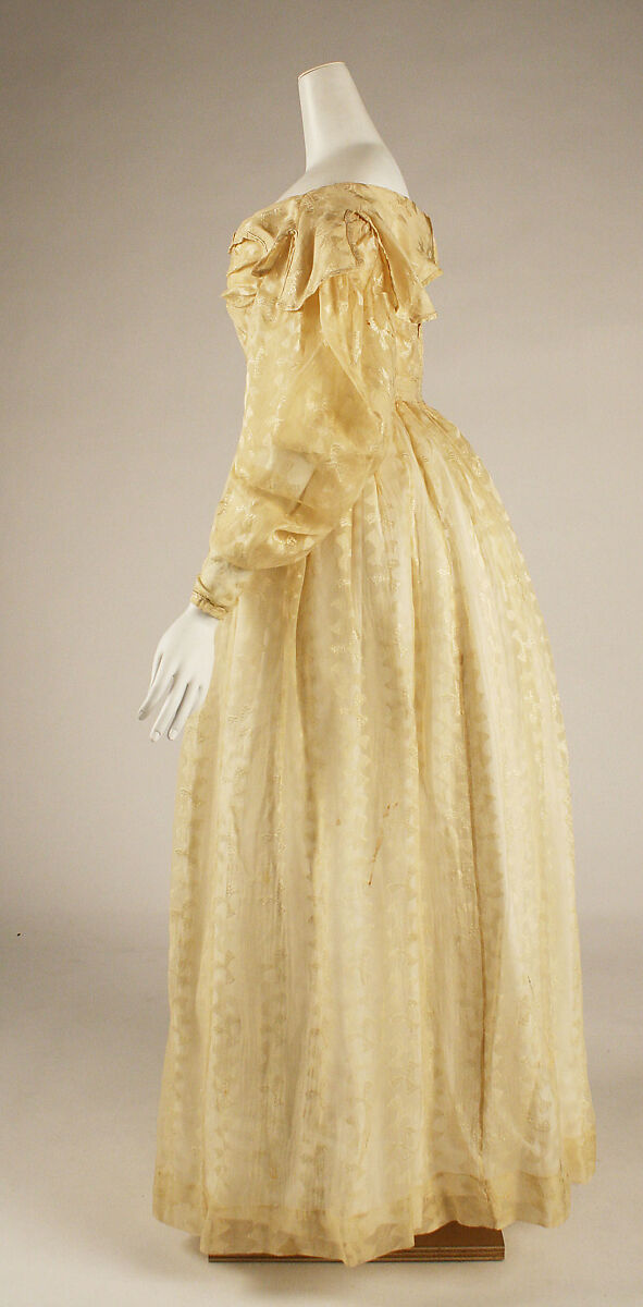 Dress, silk, American