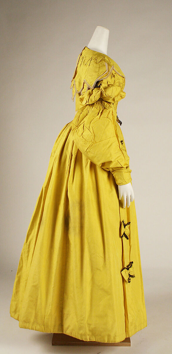 Dress, silk, British