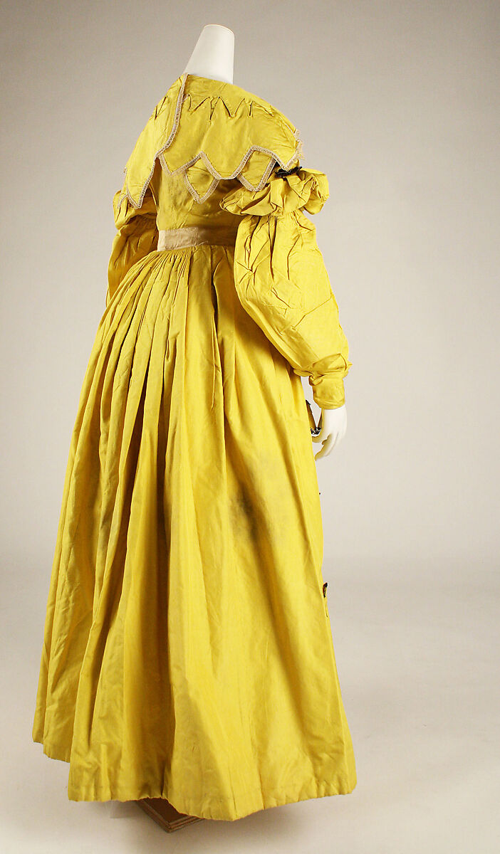 Dress, silk, British