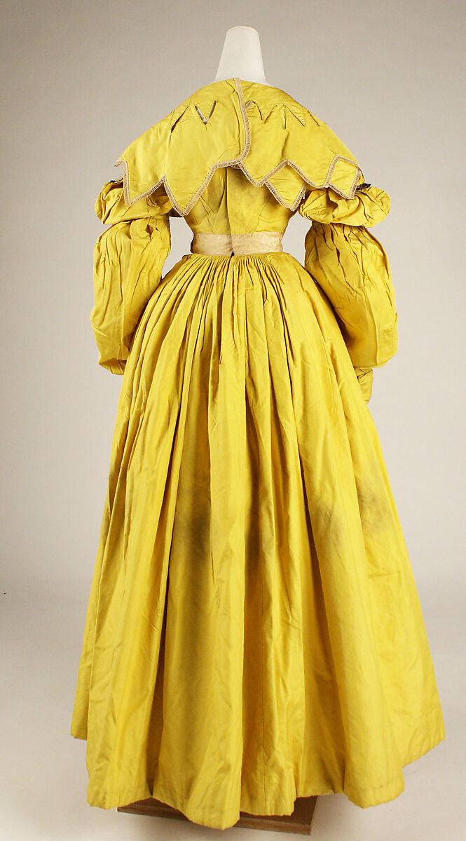 Dress, silk, British