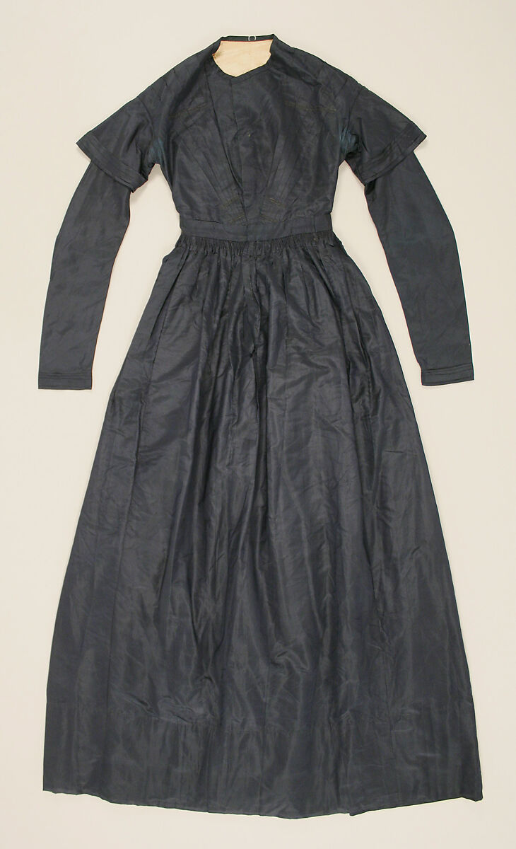 Dress, silk, American 