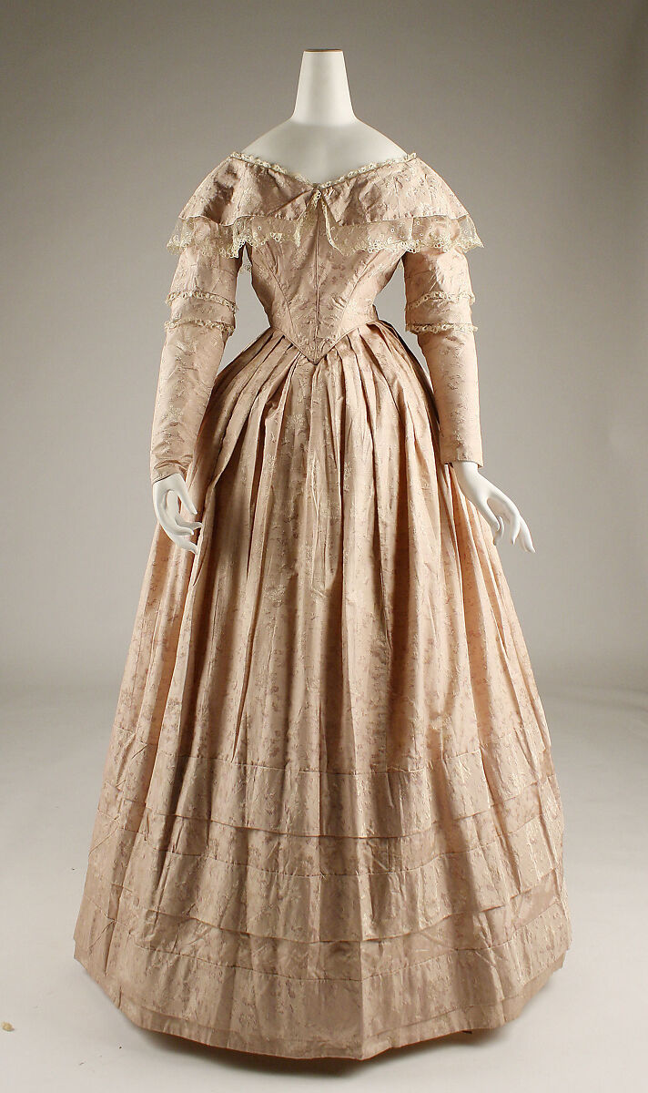 Dress, silk, European 