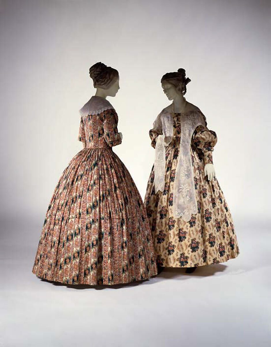 Morning dress, cotton, American