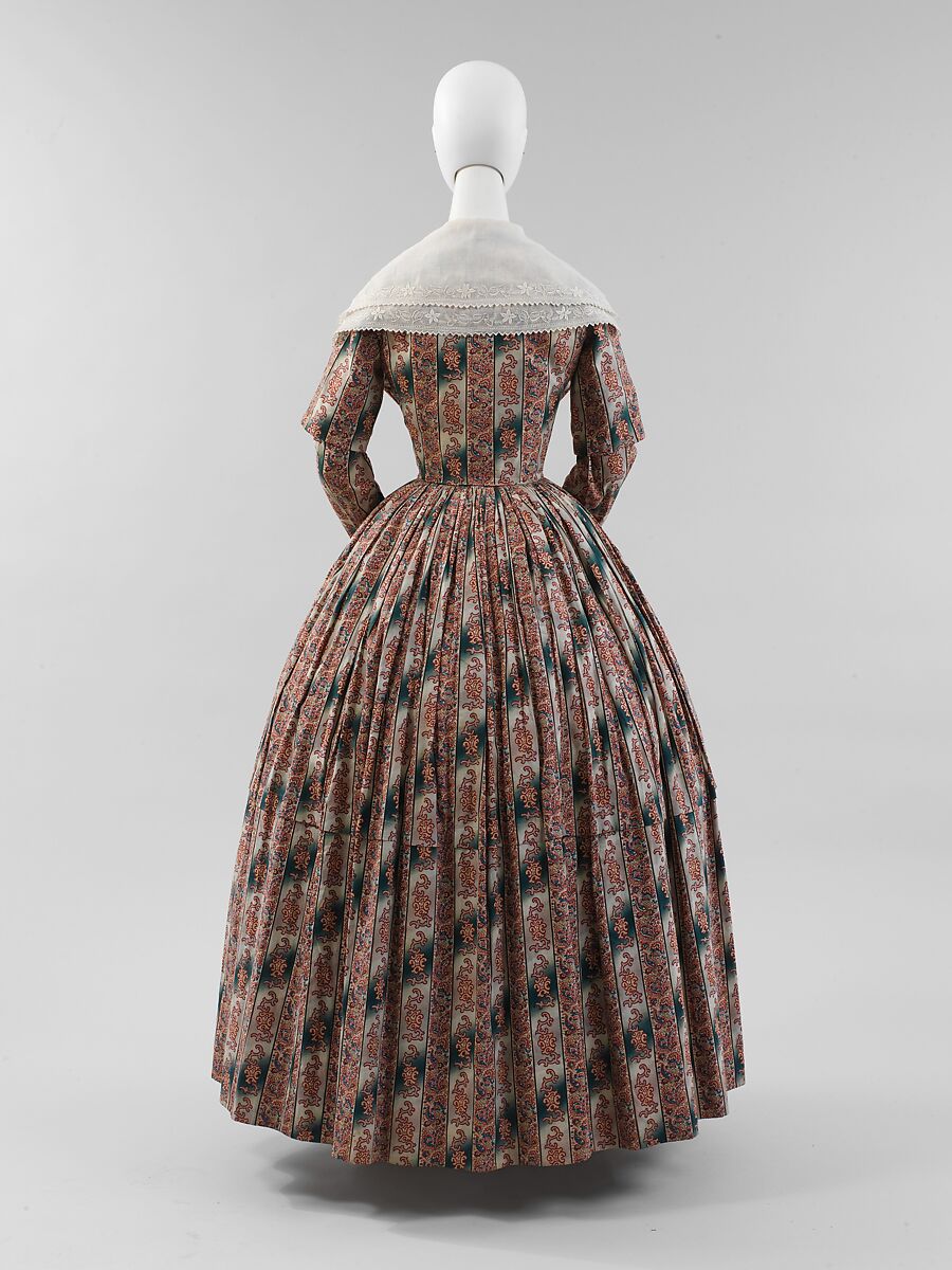 Morning dress, cotton, American