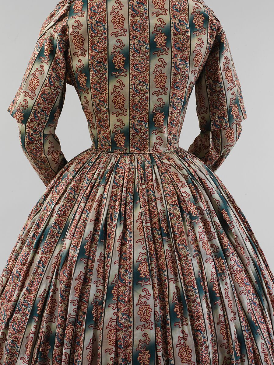 Morning dress, cotton, American