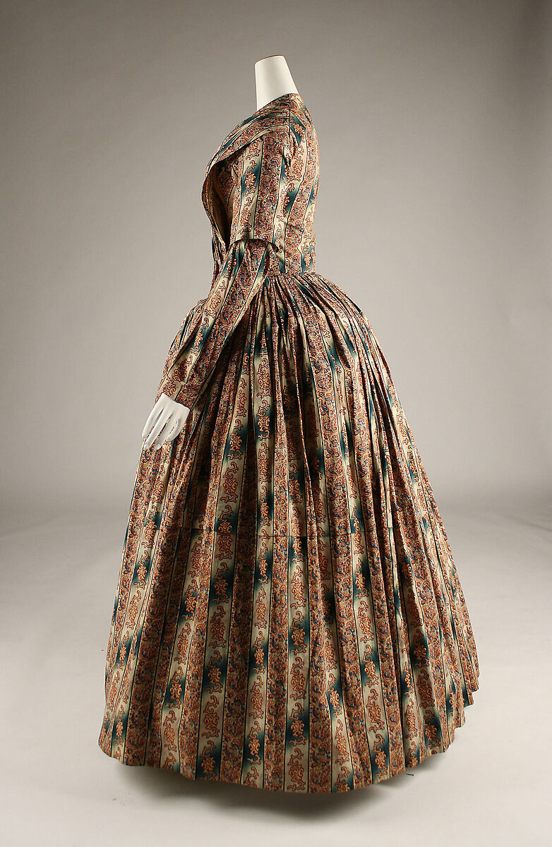 Morning dress, cotton, American