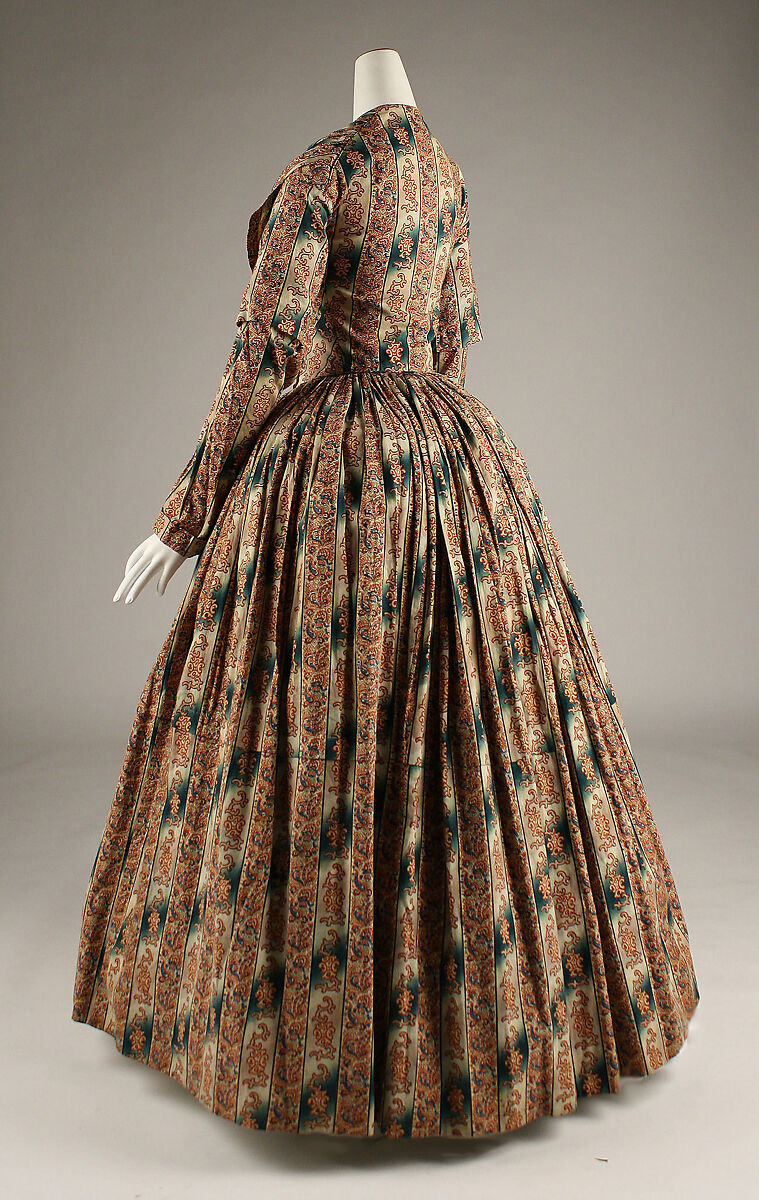 Morning dress, cotton, American