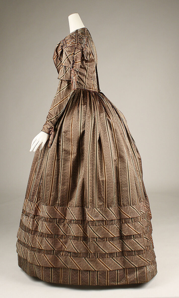 Dress, silk, American