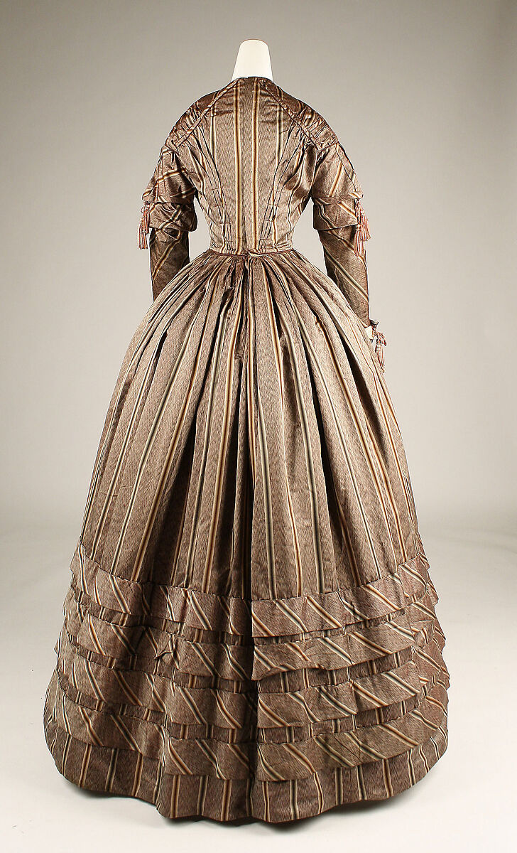 Dress, silk, American