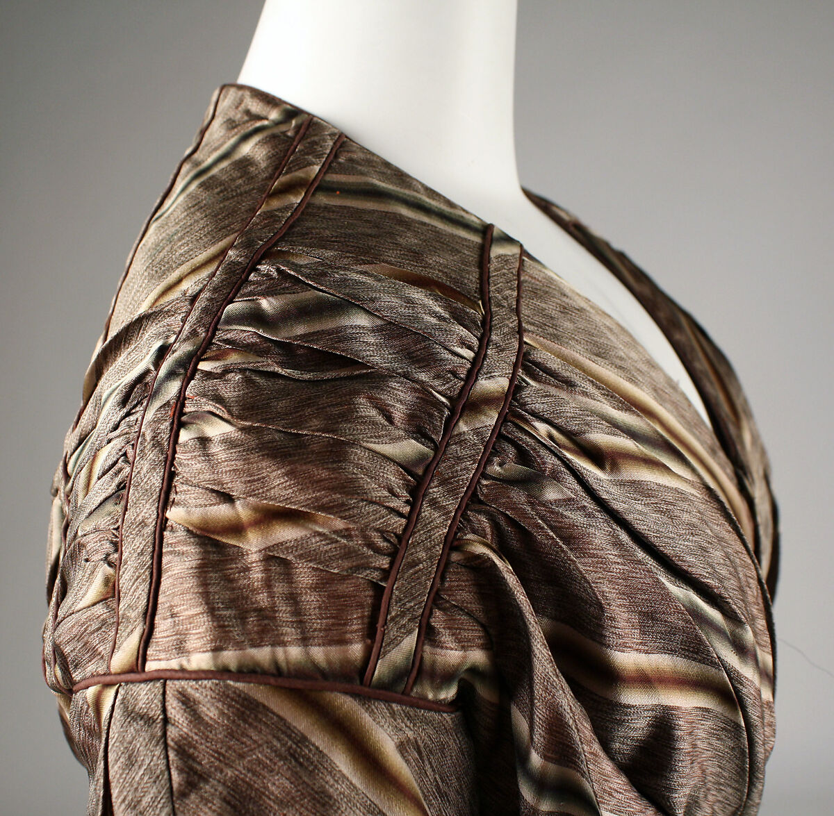 Dress, silk, American