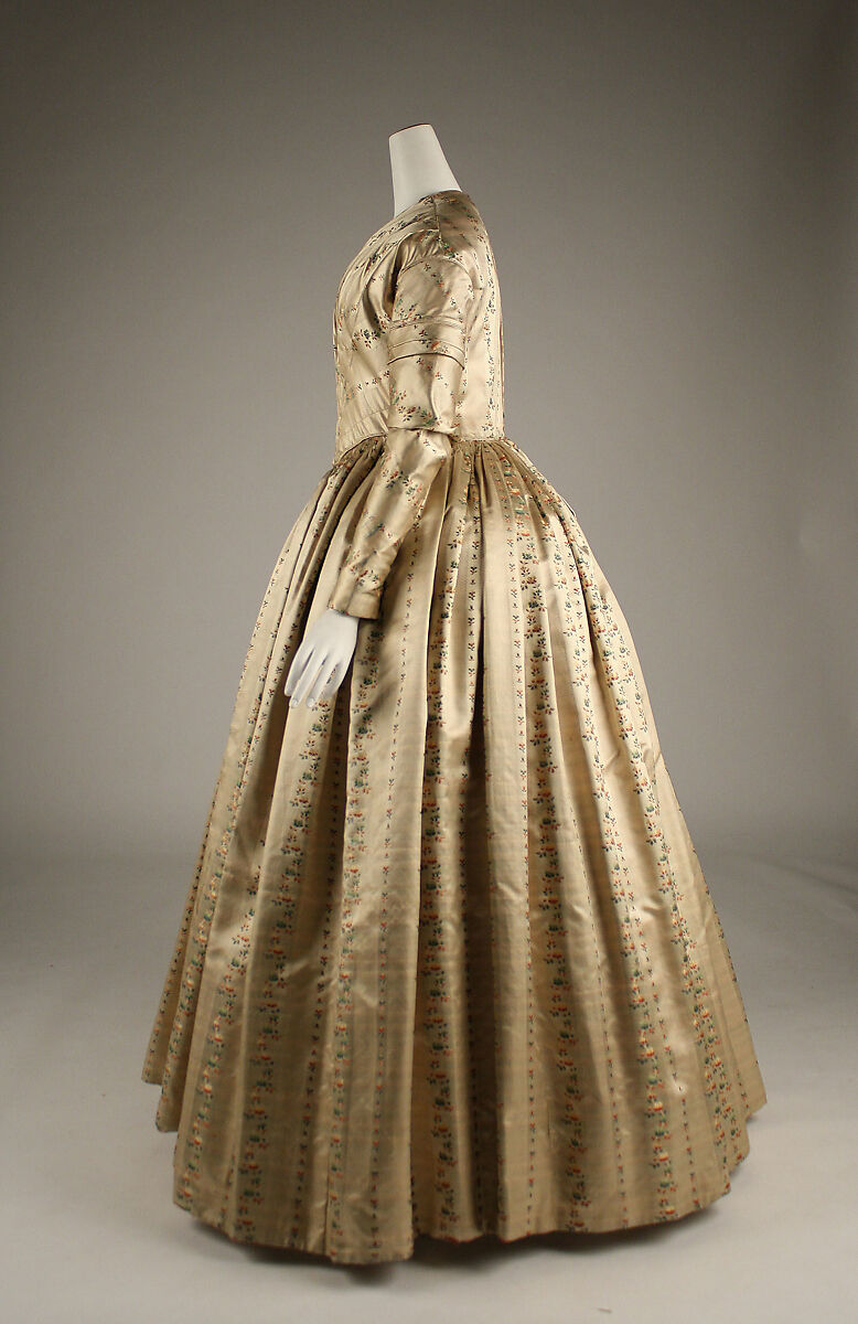 Dress, silk, American