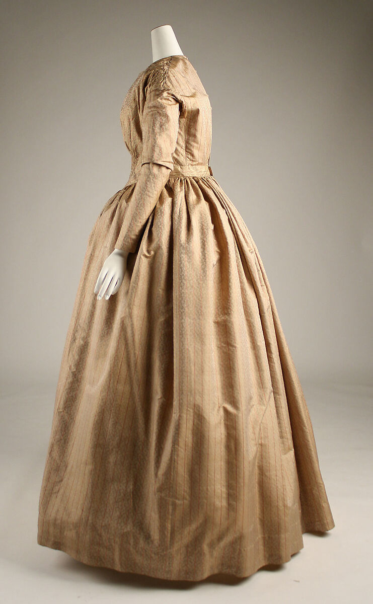 Dress, silk, French