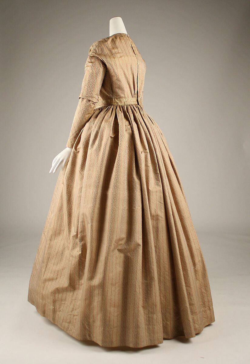 Dress, silk, French