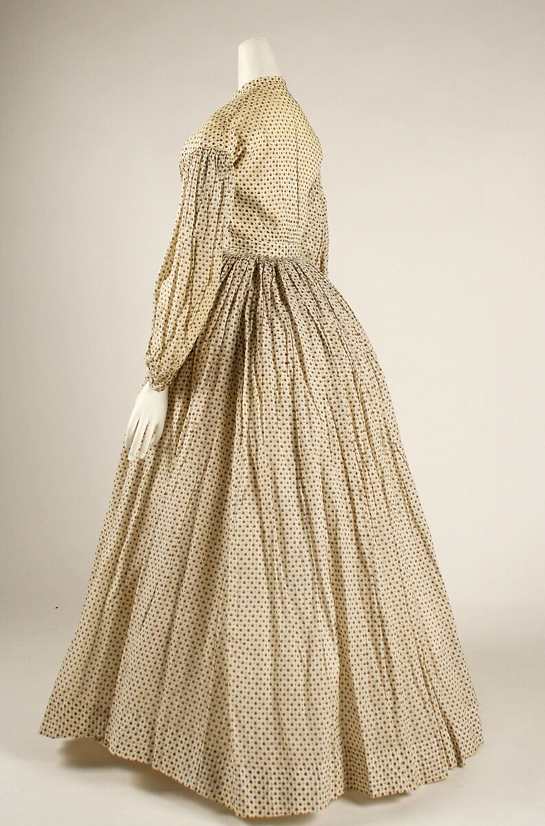 Dress, cotton, American